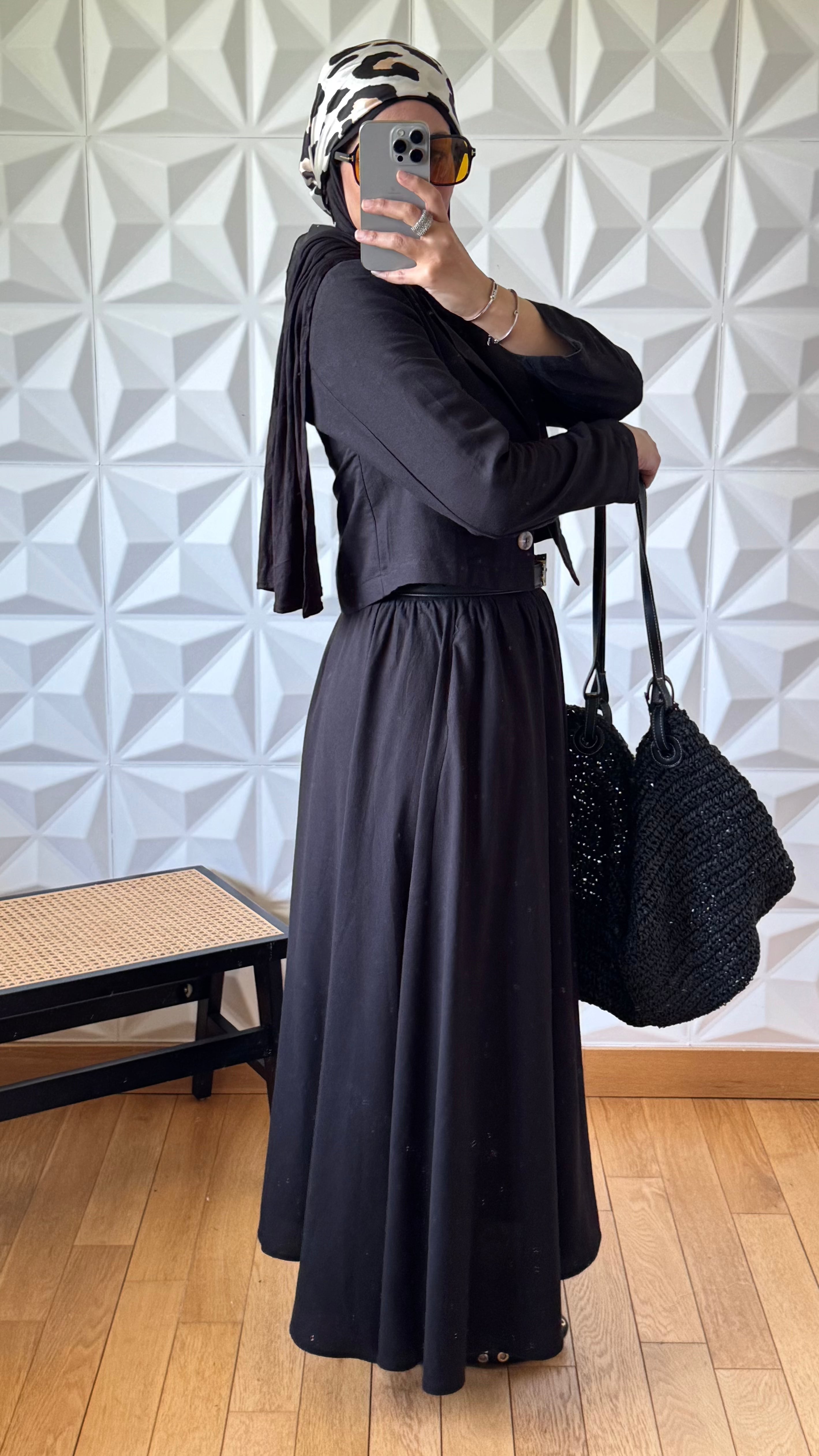 Ensemble Tailleur Lin Veste coupe carré et Jupe à volants - Rose